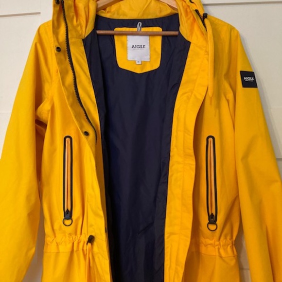 Aigle Mirabelle womens size 4/6 Rain Coat - Picture 4 of 6